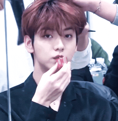 Choi Soobin Eat Swallow Sliced Hotdog GIF