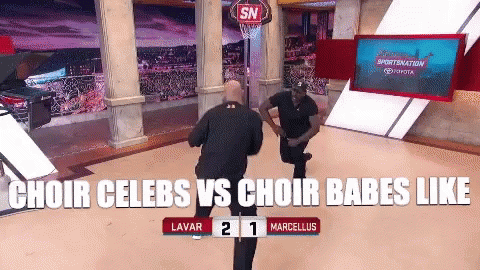 Choir Celebs vs Choir Babes Game