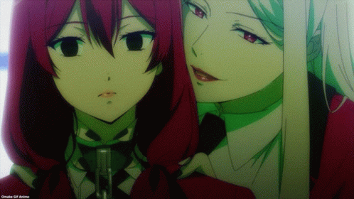 Kakegurui Twin Aggresive Choke GIF