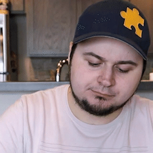 Eating Man Choke Himself GIF