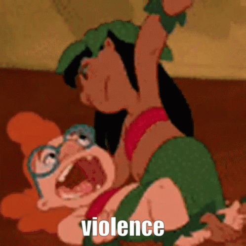 Choose Violence Lilo Mertle Edmonds Fight GIF
