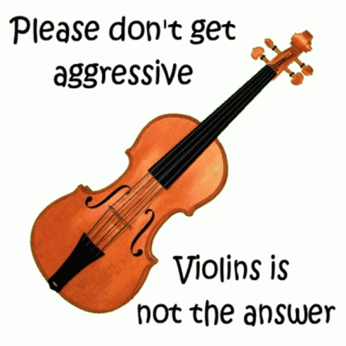 Choose Violence Violin Is Not The Answer GIF