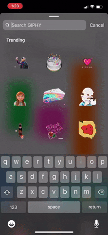 Choosing Stickers Iphone 14 GIF