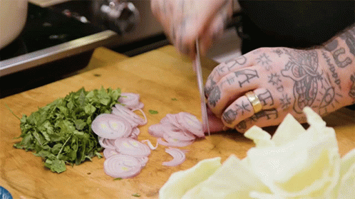 Chop The Onions Gracefully GIF