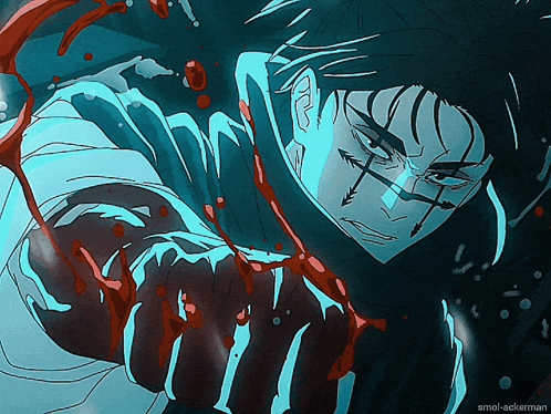 Choso Jujutsu Kaisen Blood On Hand GIF