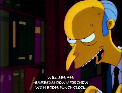 Chow Mister Burns GIF