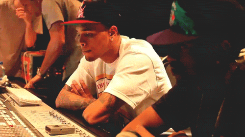Chris Brown And Big Sean Nodding Heads GIF