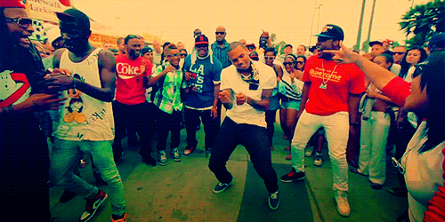 Chris Brown Dancing Dougie GIF