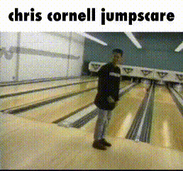 Chris Cornell Jumpscare Bowling Alley GIF