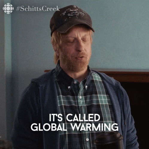 Chris Elliott Mentioning Global Warming GIF