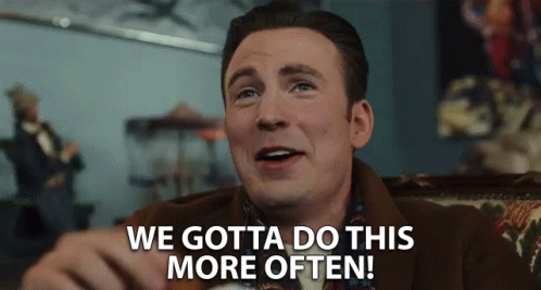 Chris Evans Enjoying GIF