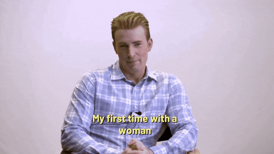 Chris Evans Interview First Time With A Woman GIF
