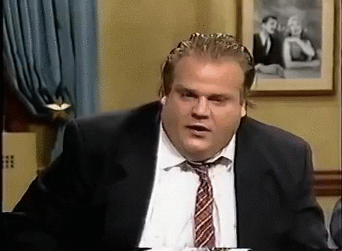 Stunned Chris Farley Shocked Reaction GIF