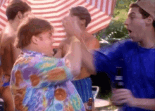 Chris Farley Adam Sandler High Five GIF