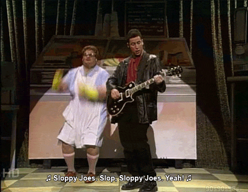 Chris Farley Adam Sandler Performing GIF