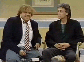 Chris Farley Alongside Paul Mccartney GIF