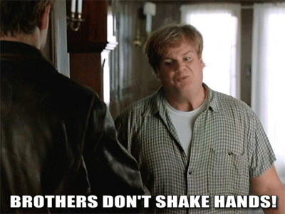 Chris Farley Brother Dont Shake Hands GIF