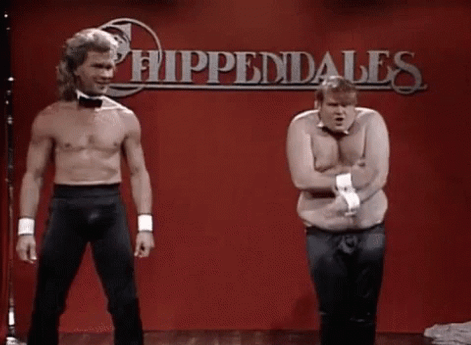Chris Farley Chippendales GIF