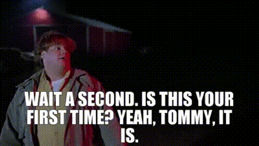 Chris Farley Is This Your First Time GIF