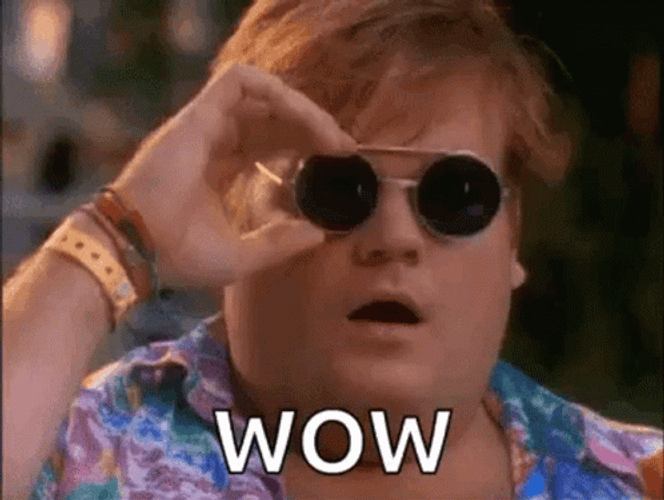 Chris Farley Oh Wow GIF