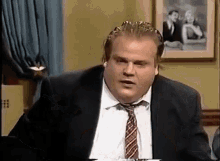 Chris Farley Shocked Reaction GIF