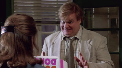 Chris Farley Tommy Boy Explaining GIF