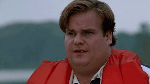 Chris Farley Tommy Boy In Life Vest GIF