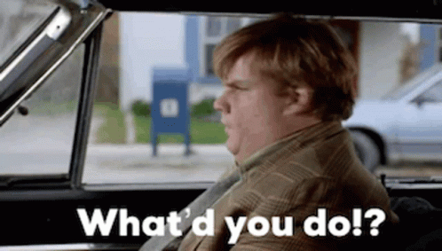 Chris Farley Tommy Boy On The Car GIF