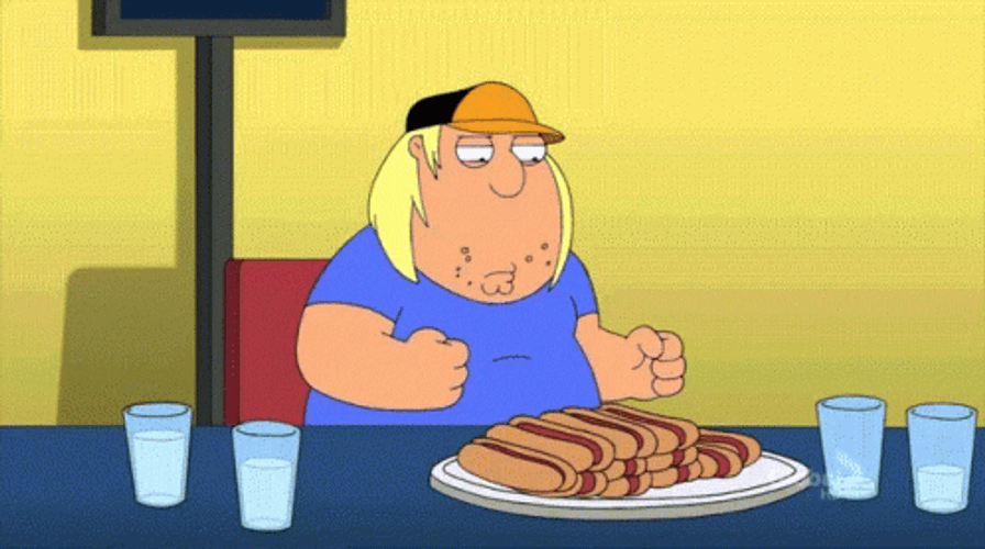 Chris Griffin Eating Hot Dog GIF