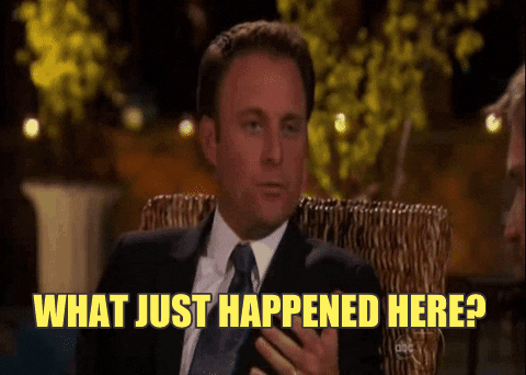 Chris Harrison What Just Happened Here GIF