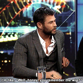 Chris Hemsworth Remember Wig GIF