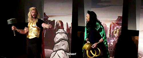 Chris Hemsworth Thor Yell Never GIF