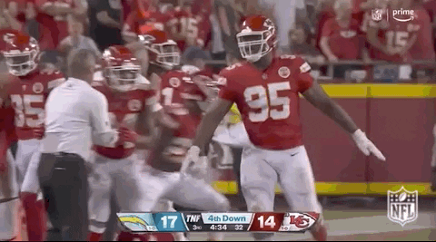 Chris Jones Body Bump GIF