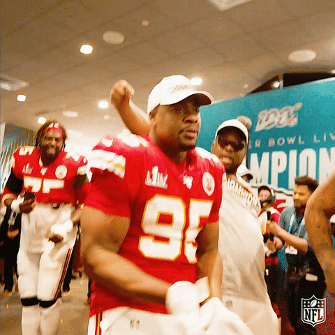 Chris Jones Chiefs Celebrate GIF