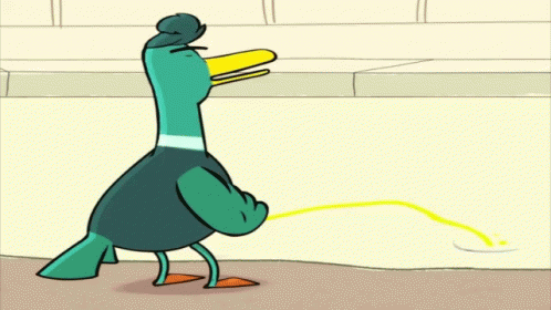 Chris P. Duck Pee GIF