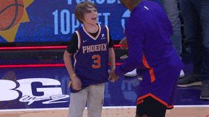 Chris Paul Hand Shake With Kid GIF