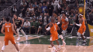 Chris Paul Runs Attentively GIF