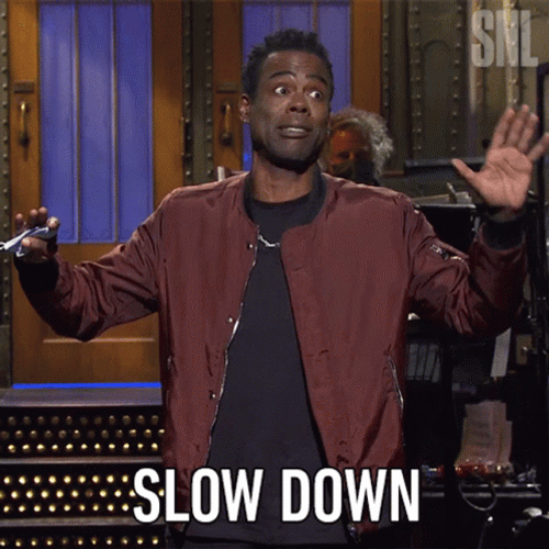 Chris Rock Hands Up Slow Down GIF