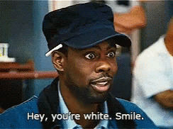 Chris Rock Hey You're White Smile GIF