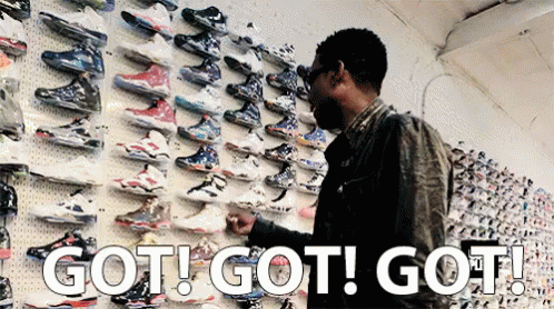 Chris Rock On Sneakers Collection GIF