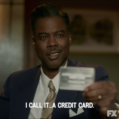 Chris Rock Presenting His Credit Card GIF