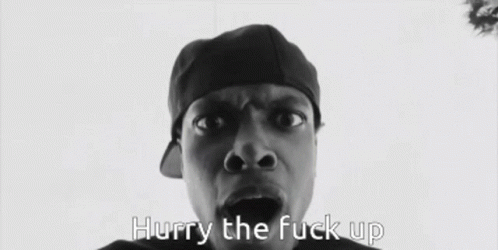 Chris Tucker Screaming Hurry Up GIF