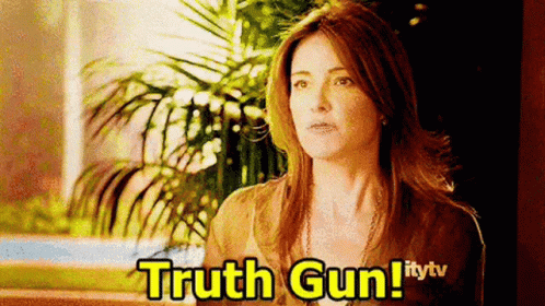 Christa Miller Truth Gun GIF