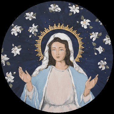 Christian Animation Of Mary GIF