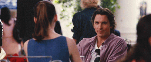 Christian Bale Head Nod Batman Movie GIF