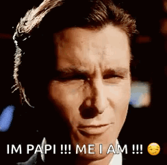 Christian Bale Me Papi GIF