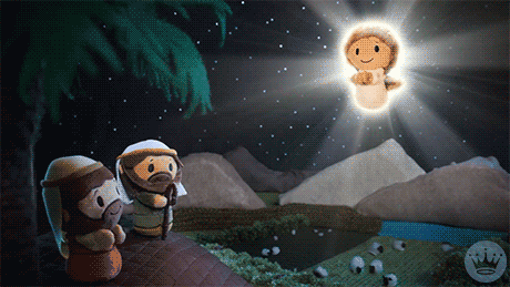 Christian Merry Christmas Angel In The Sky GIF