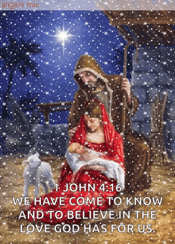 Christian Merry Christmas Jesus Nativity GIF