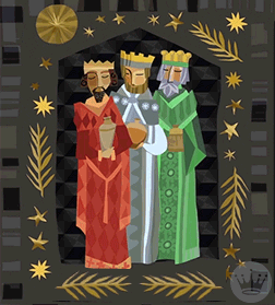 Christian Merry Christmas Three Kings GIF