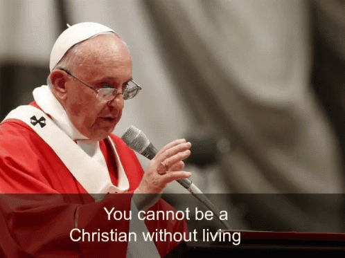 Christian Pope Francis Quote GIF